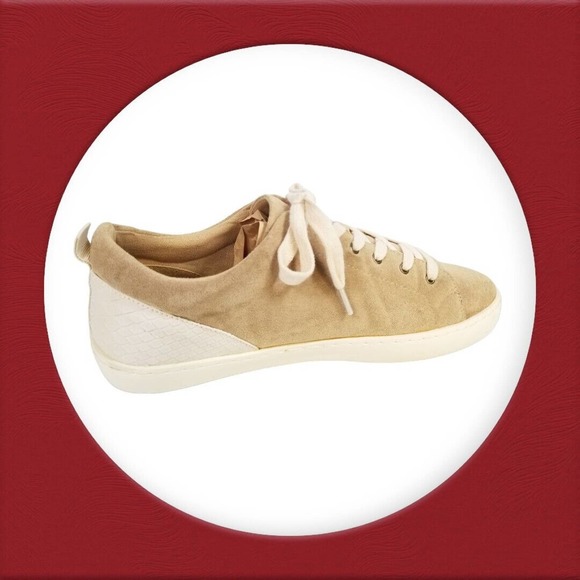 White Raven Sneakers Lace Up‎ Brown Leather Shoes Women's Size 10 - Picture 6 of 16